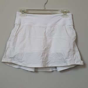 Lululemon Skort Womens 4 Tall Pace Rival White